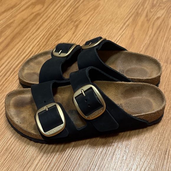 Birkenstock Arizona Big Buckle - Nubuck Leather Size 40 Narrow - Picture 3 of 3